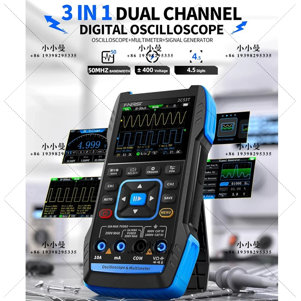 FNIRSI 2C53T Upgraded Handheld - Fnirsi Digital Oscilloscope Handheld 评论和价格