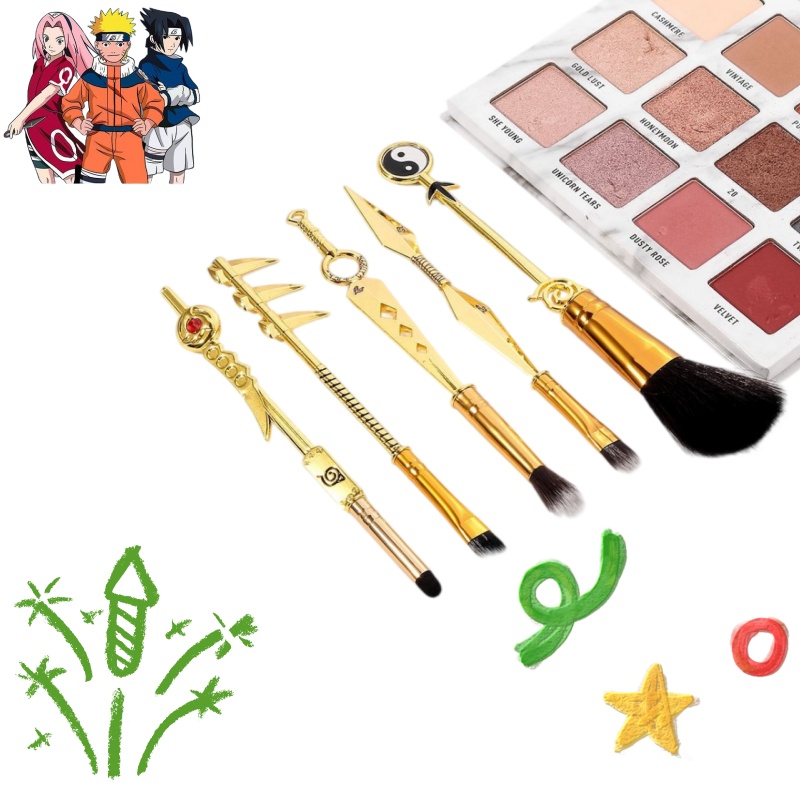Naruto Anime Makeup Brush 5-Pi - Industrial Tools 评论和价格