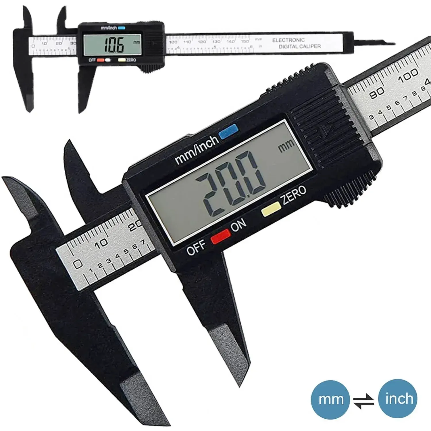 Carbon Fiber Digital Caliper 1 - Digital Caliper 150Mm Stainless Steel 评论和价格